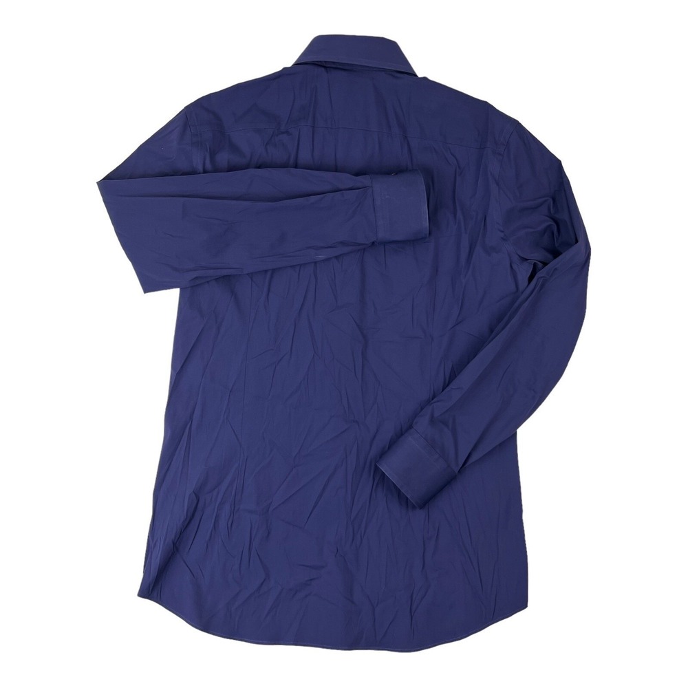 Hugo Boss Purple L/S Cotton Polyamide Spandex Button Up Mens Size 39/15.5 - Picture 2 of 8